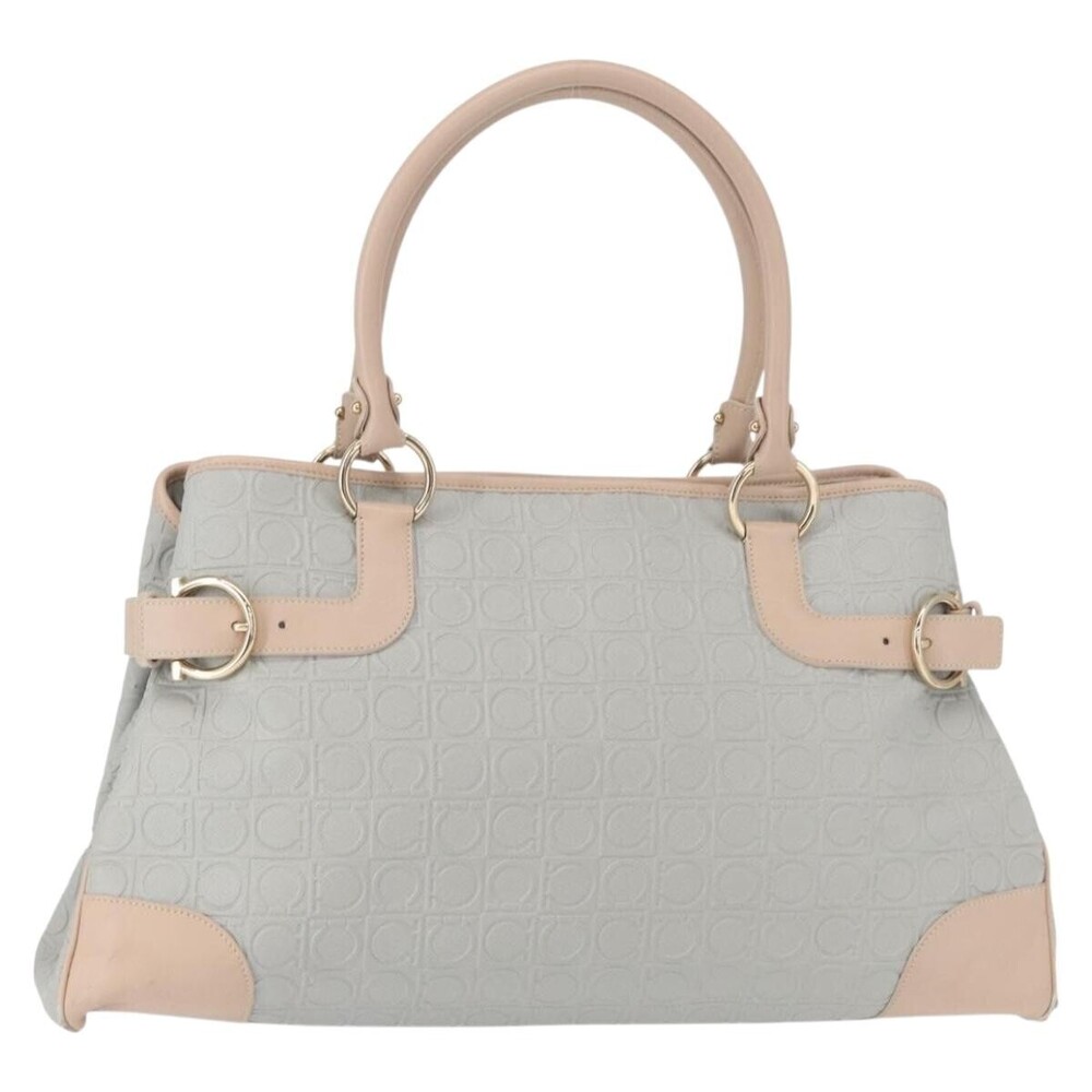 Salvatore Ferragamo Gancini Tote Leather